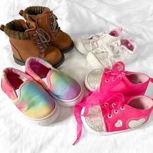 Bundle of 4‎ Toddler Shoes – Size 5 & Size 2 Boots